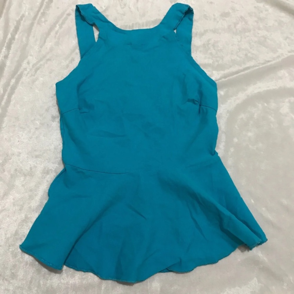 🆕Light blue peplum top